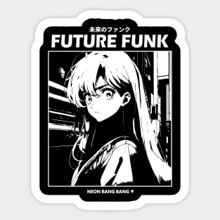 Future Funk Vaporwave Manga Aesthetic Sticker